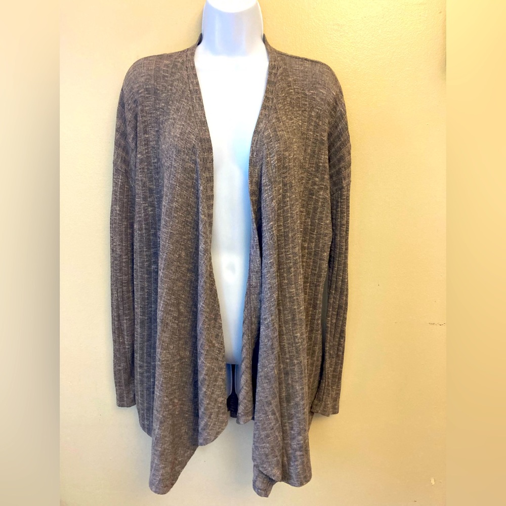 American Eagle Outfitters taupe drop shoulder open front cardigan sized S